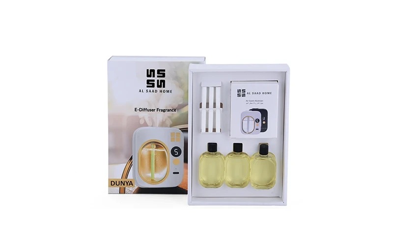 Al Saad Home Smart Aroma Diffuser with 3 French Fragrance Oils - Dunya
