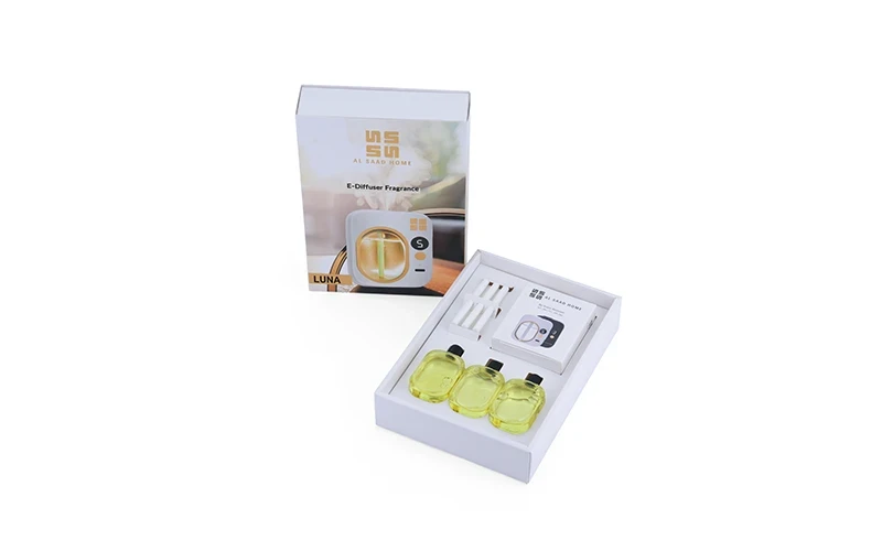 Al Saad Home Smart Aroma Diffuser with 3 French Fragrance Oils - Luna