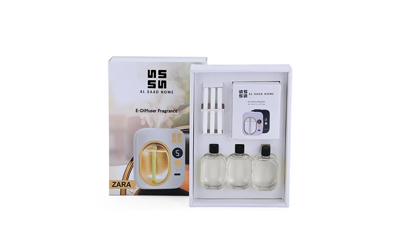 Al Saad Home Smart Aroma Diffuser with 3 French Fragrance Oils - Zara