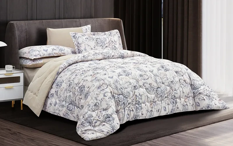 Valentini Printed Comforter Bedding Set 4 PCS - Single Multi Color
