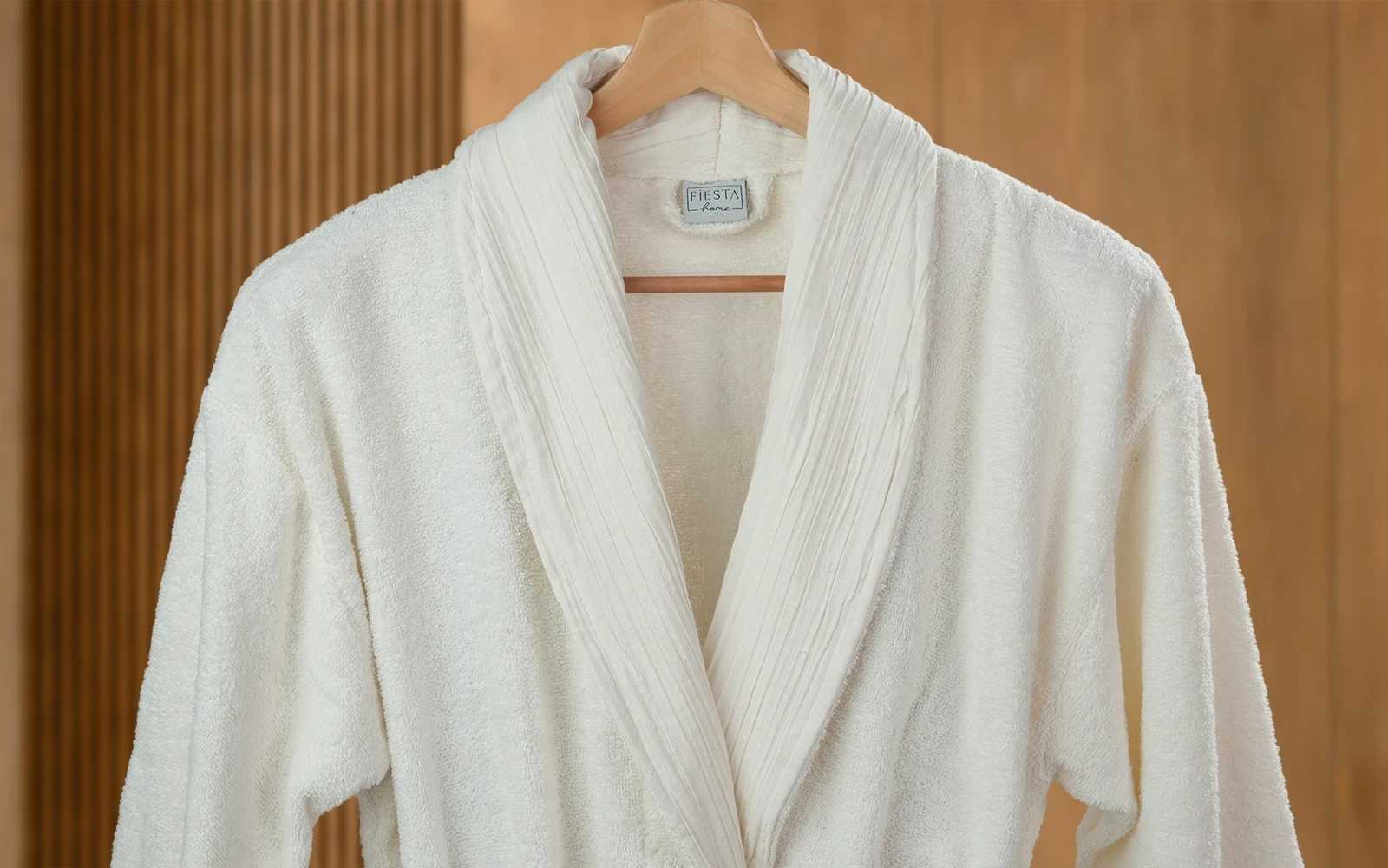 Fiesta Unisex Luxury Cotton Embroidered 3D Bathrobe Set 6 PCS - Cream & L.Green