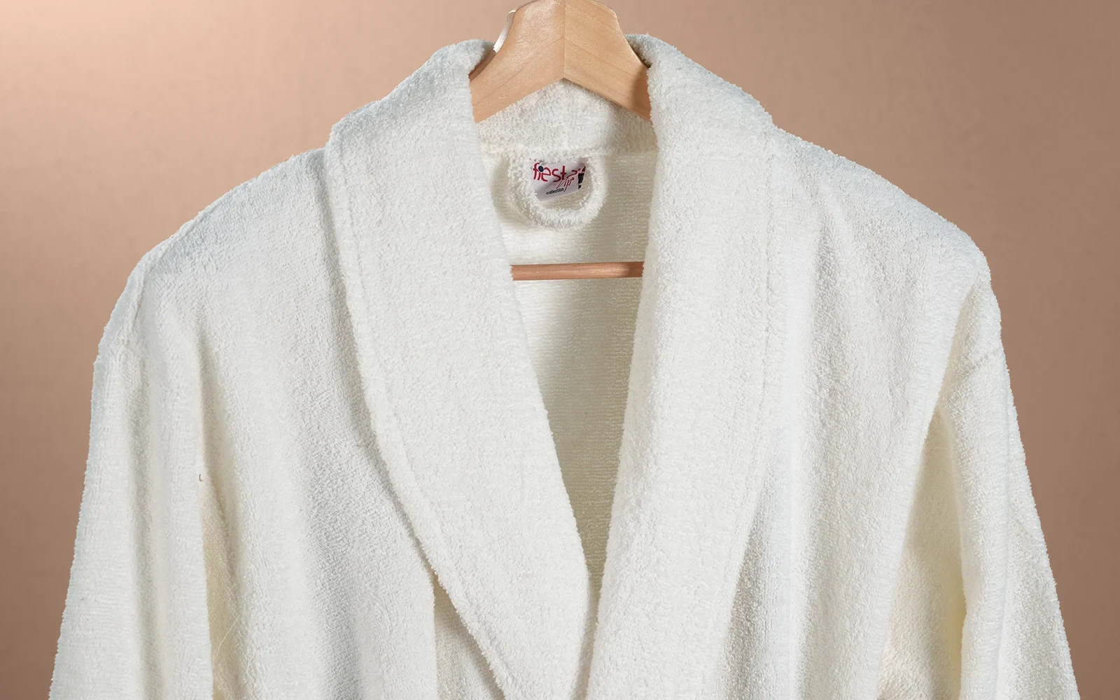 Fiesta Unisex Kopenaki Cotton Boucel Textured Bathrobe Set 6 PCS - Cream & Green