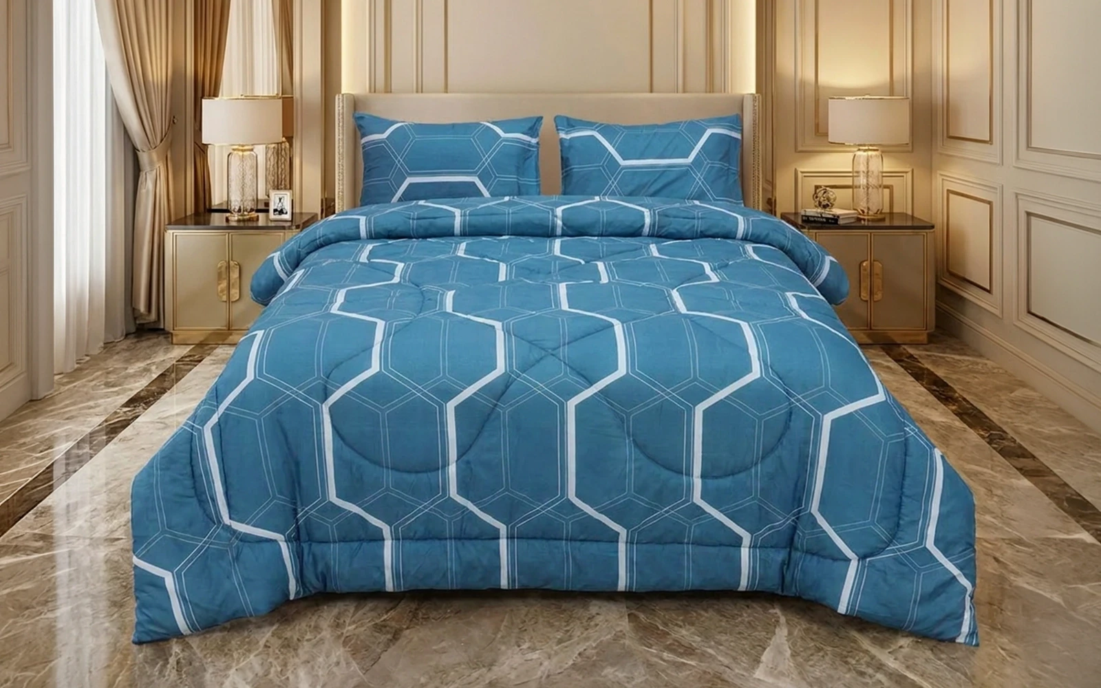 Armada Printed Comforter Bedding Set 3 PCS - Single Multi Color
