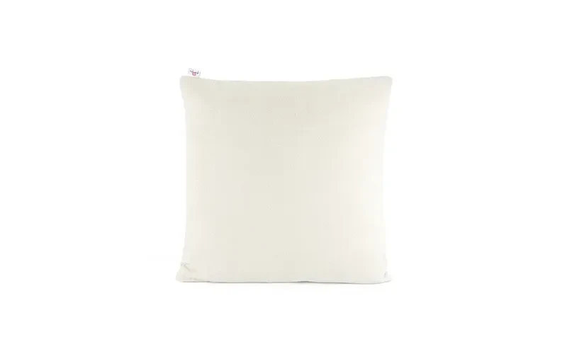 AL Saad Home Kazan Cotton Linen Cushion ( With Filling ) - ( 45 x 45 ) - L.Beige