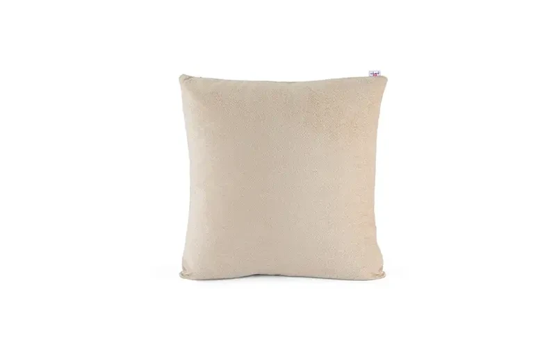 AL Saad Home Kazan Cotton Linen Cushion ( With Filling ) - ( 45 x 45 ) - Beige
