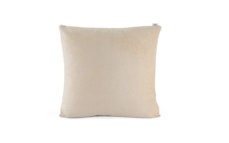AL Saad Home Kazan Cotton Linen Cushion ( With Filling ) - ( 60 x 60 ) - Beige