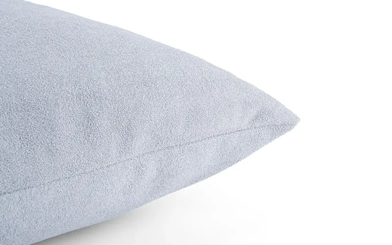 AL Saad Home Kazan Cotton Linen Cushion ( With Filling ) - ( 35 x 55 ) - Silver