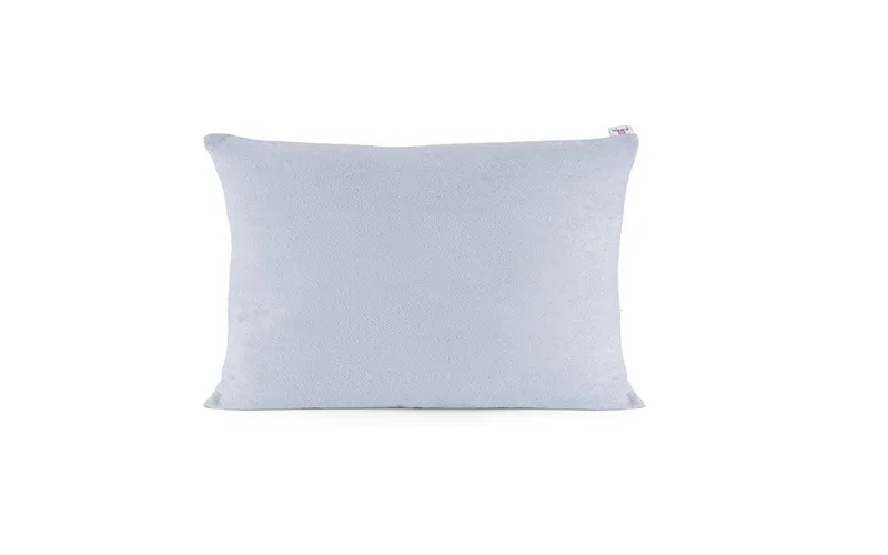 AL Saad Home Kazan Cotton Linen Cushion ( With Filling ) - ( 35 x 55 ) - Silver