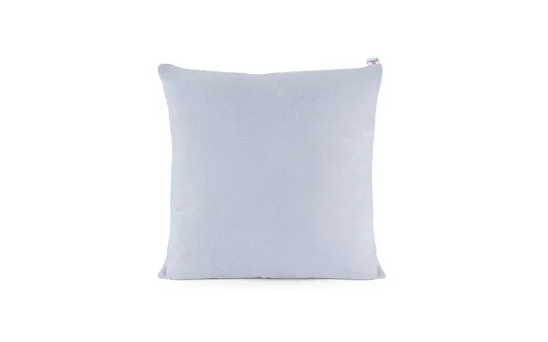 AL Saad Home Kazan Cotton Linen Cushion ( With Filling ) - ( 45 x 45 ) - Silver