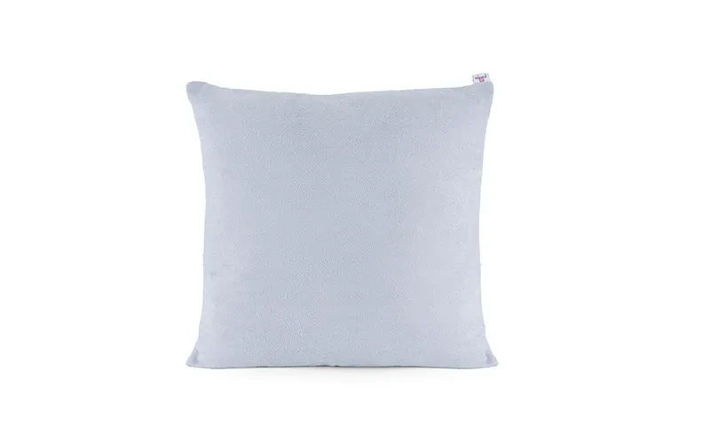 AL Saad Home Kazan Cotton Linen Cushion ( With Filling ) - ( 60 x 60 ) - Silver