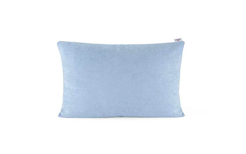 AL Saad Home Kazan Cotton Linen Cushion ( With Filling ) - ( 35 x 55 ) - Blue
