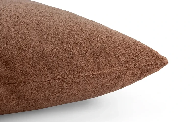 AL Saad Home Kazan Cotton Linen Cushion ( With Filling ) - ( 45 x 45 ) - Brown