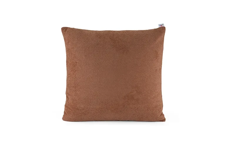 AL Saad Home Kazan Cotton Linen Cushion ( With Filling ) - ( 60 x 60 ) - Brown