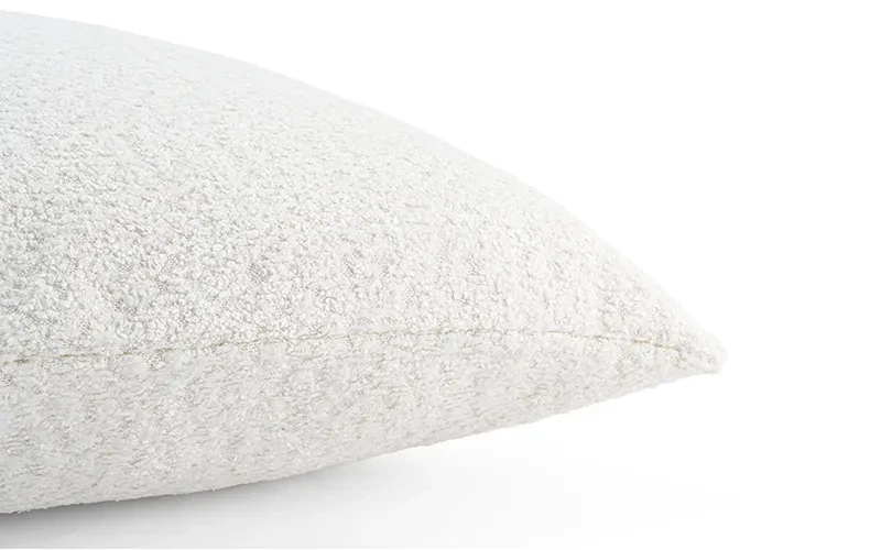 AL Saad Home Chenille Tala Cushion ( With Filling ) - ( 45 x 45 ) - White