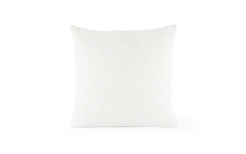 AL Saad Home Chenille Tala Cushion ( With Filling ) - ( 60 x 60 ) - White