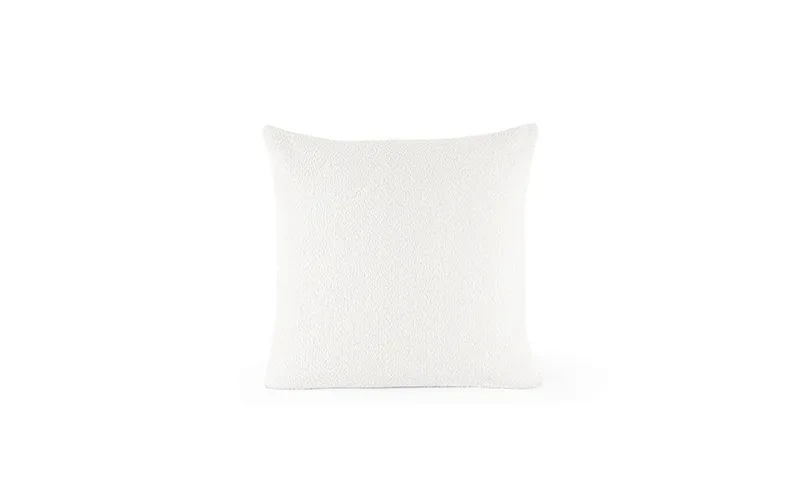 AL Saad Home Chenille Tala Cushion ( With Filling ) - ( 45 x 45 ) - White