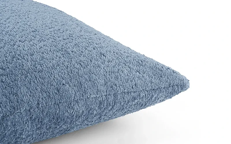 AL Saad Home Chenille Tala Cushion ( With Filling ) - ( 60 x 60 ) - Blue