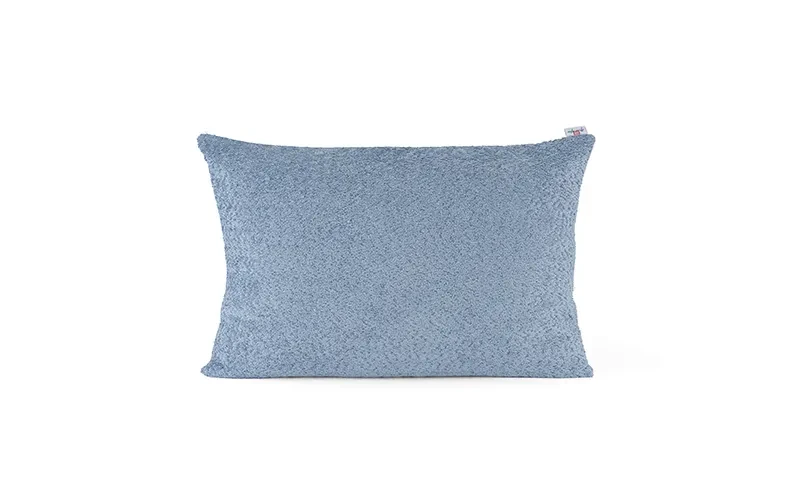 AL Saad Home Chenille Tala Cushion ( With Filling ) - ( 35 x 55 ) - Blue