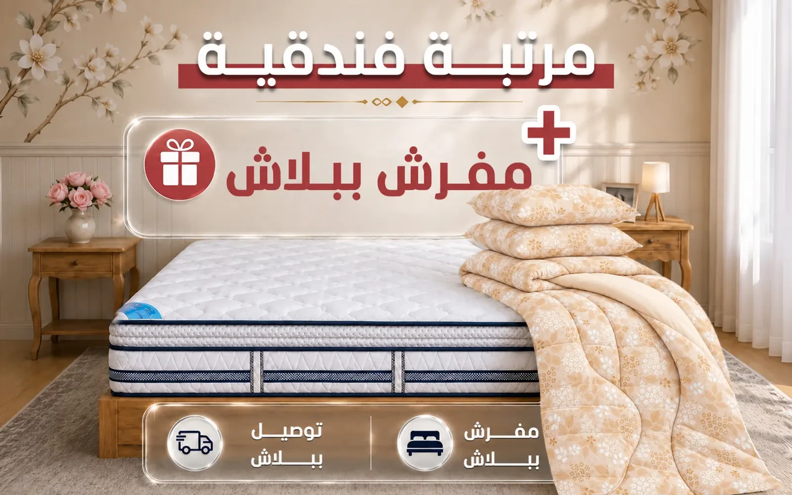 Luxury Nordic Mattress ( 120 X 200 ) + Rosalie Comforter Free