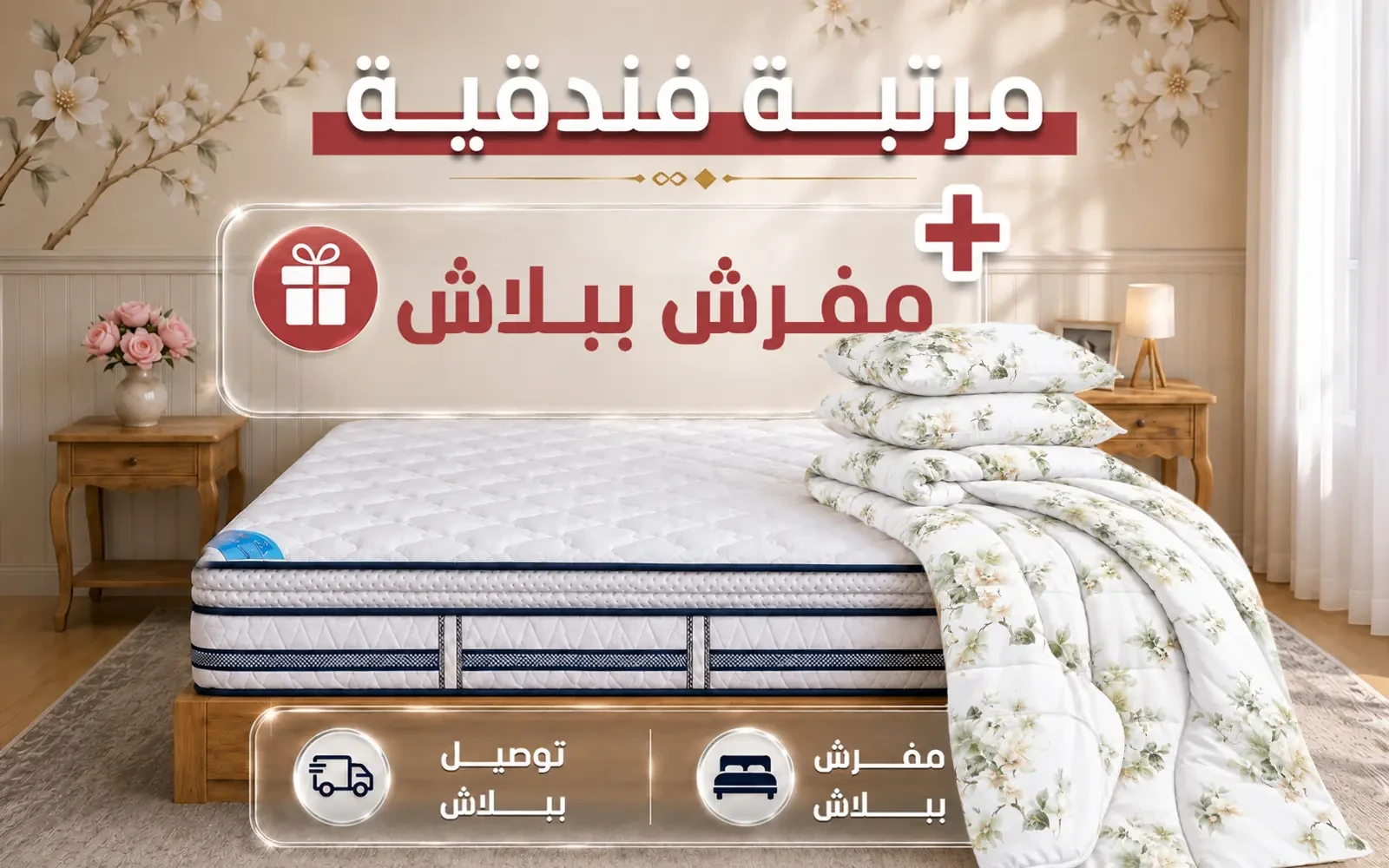 Luxury Nordic Mattress ( 120 X 200 ) + Rosalie Comforter Free