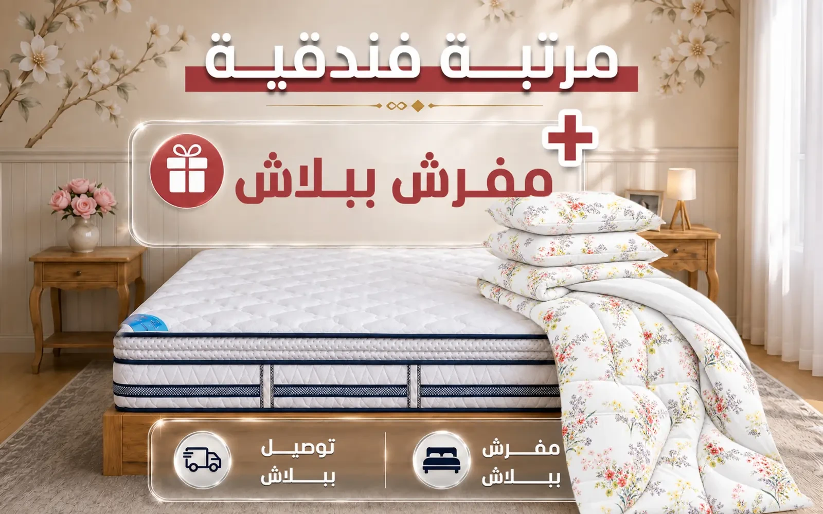 Luxury Nordic Mattress ( 120 X 200 ) + Rosalie Comforter Free