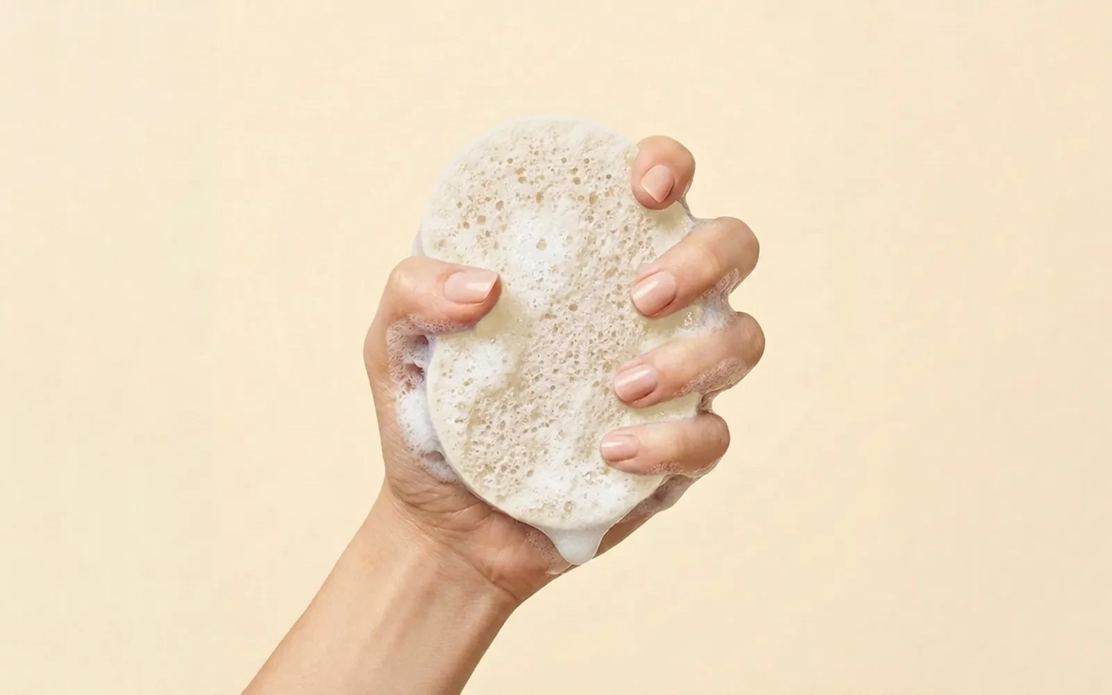 Al Saad Rose Natural Sponge Soap 1 Pc - With Donkey Milk Extract