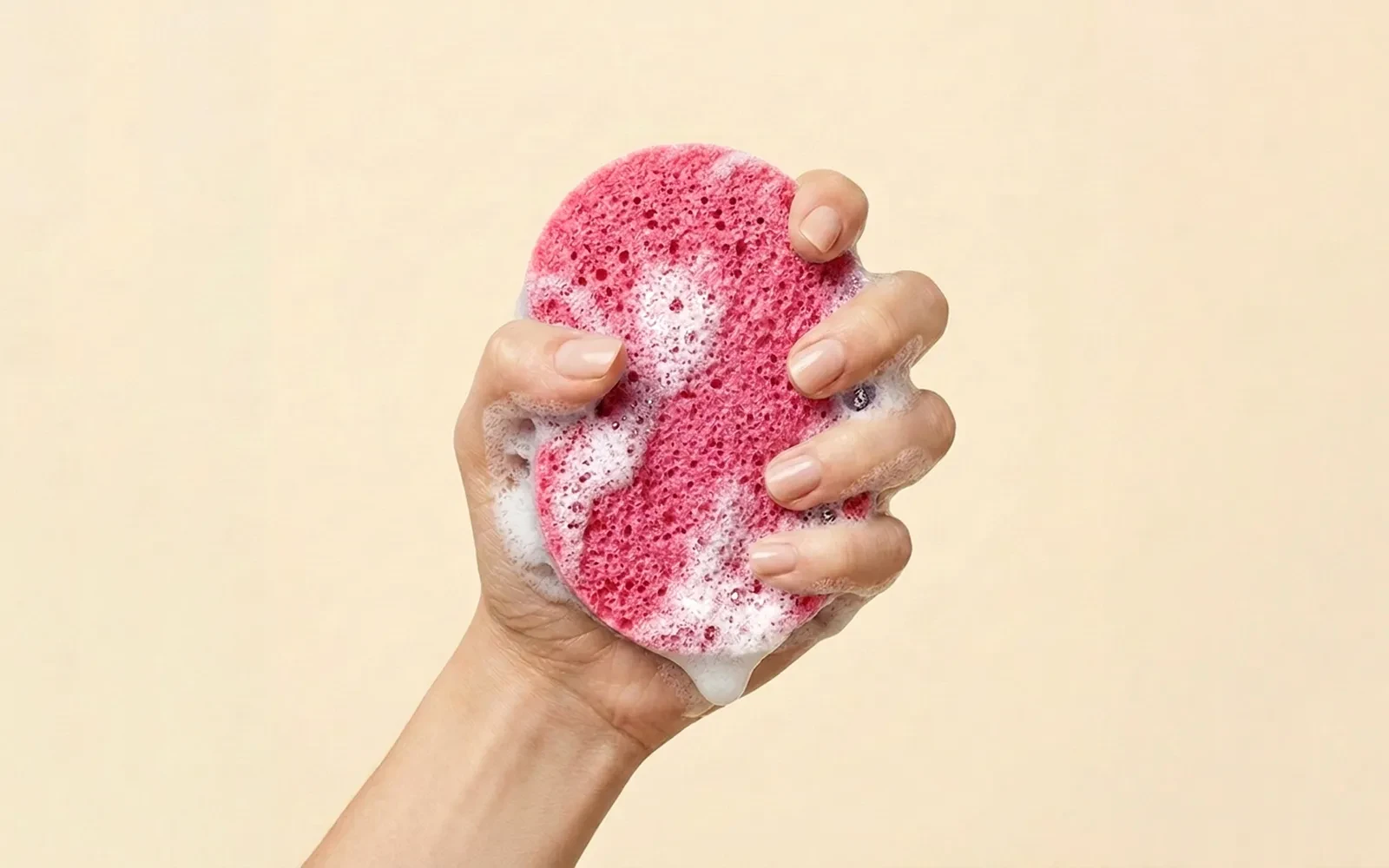 Al Saad Rose Natural Sponge Soap 1 Pc - With Turkish Rose Extract