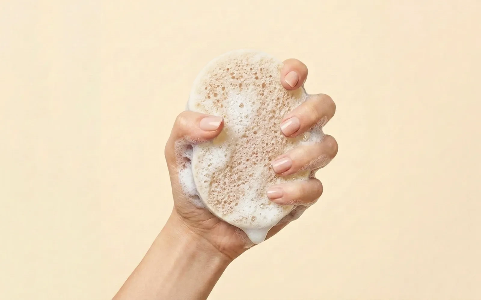 Al Saad Rose Natural Sponge Soap 1 Pc - With Turkish Hammam 