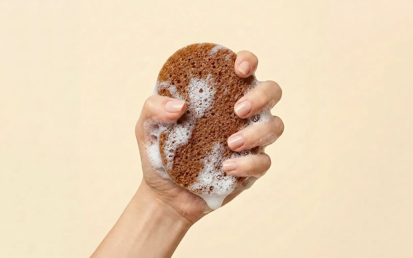 Al Saad Rose Natural Sponge Soap 1 Pc - With Musk Extract