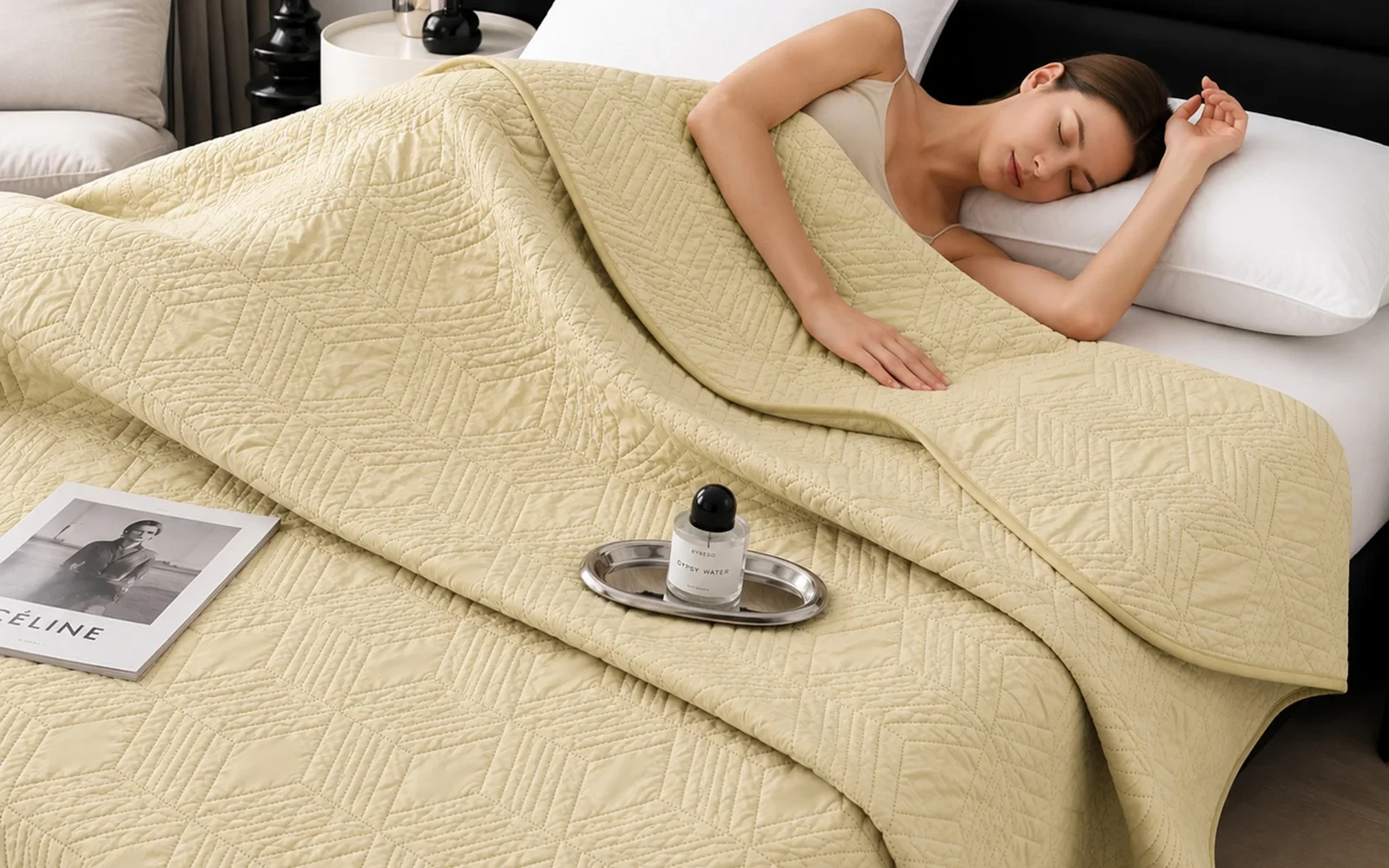 Armada BedSpread Bedding 1 PC - King Beige