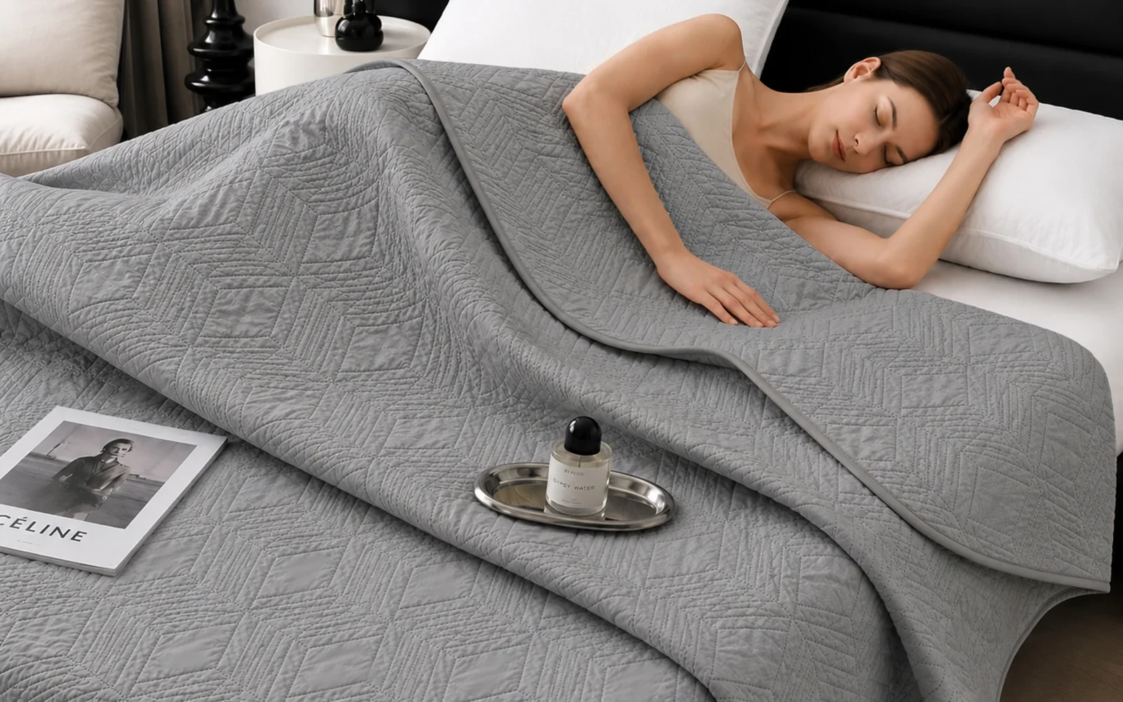 Armada BedSpread Bedding 1 PC - Single Grey