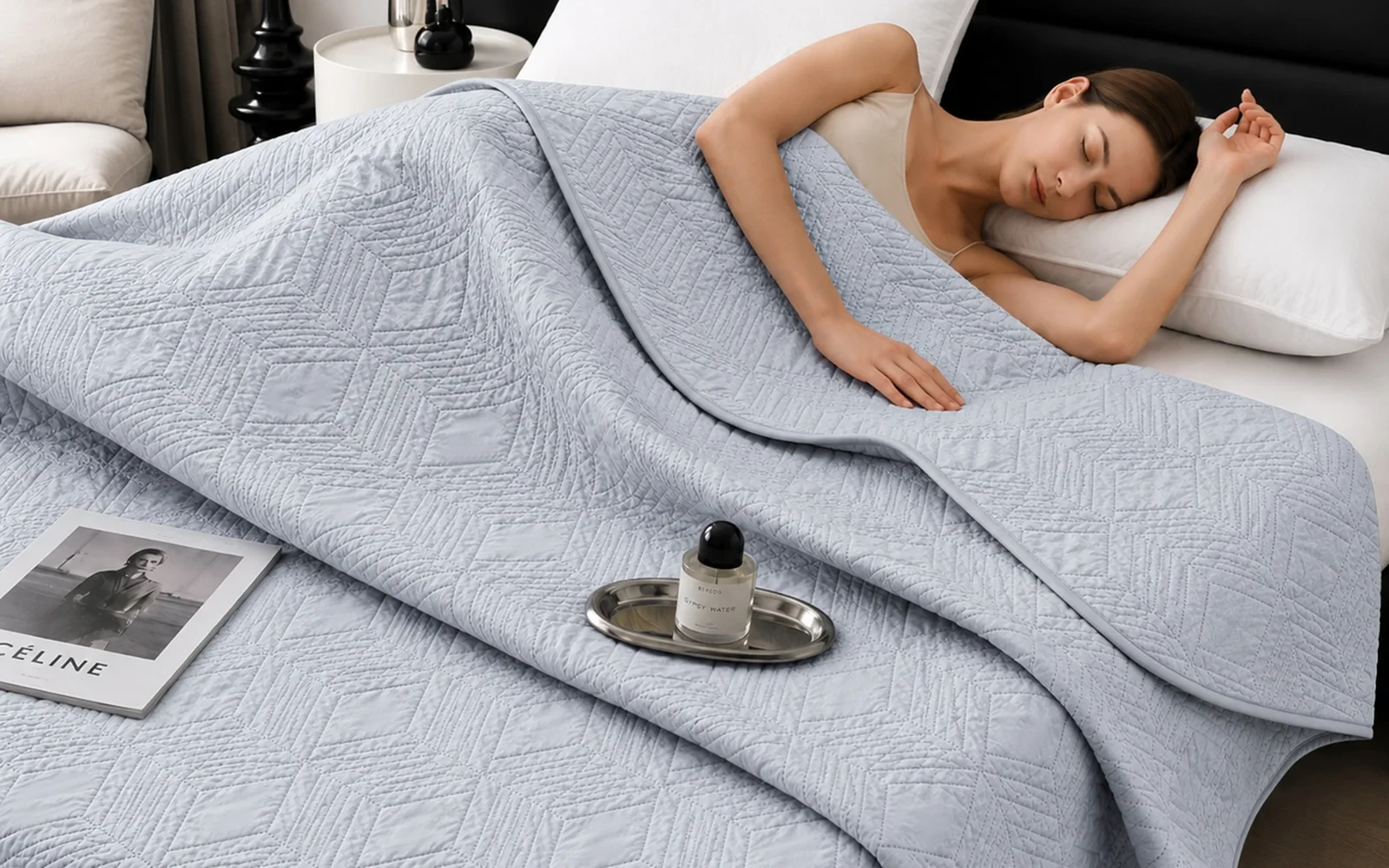 Armada BedSpread Bedding 1 PC - Single Silver