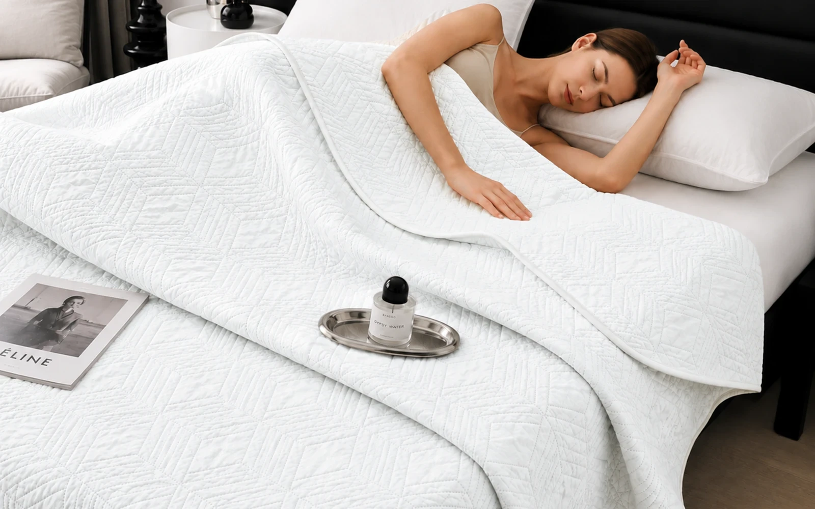 Armada BedSpread Bedding 1 PC - Single White