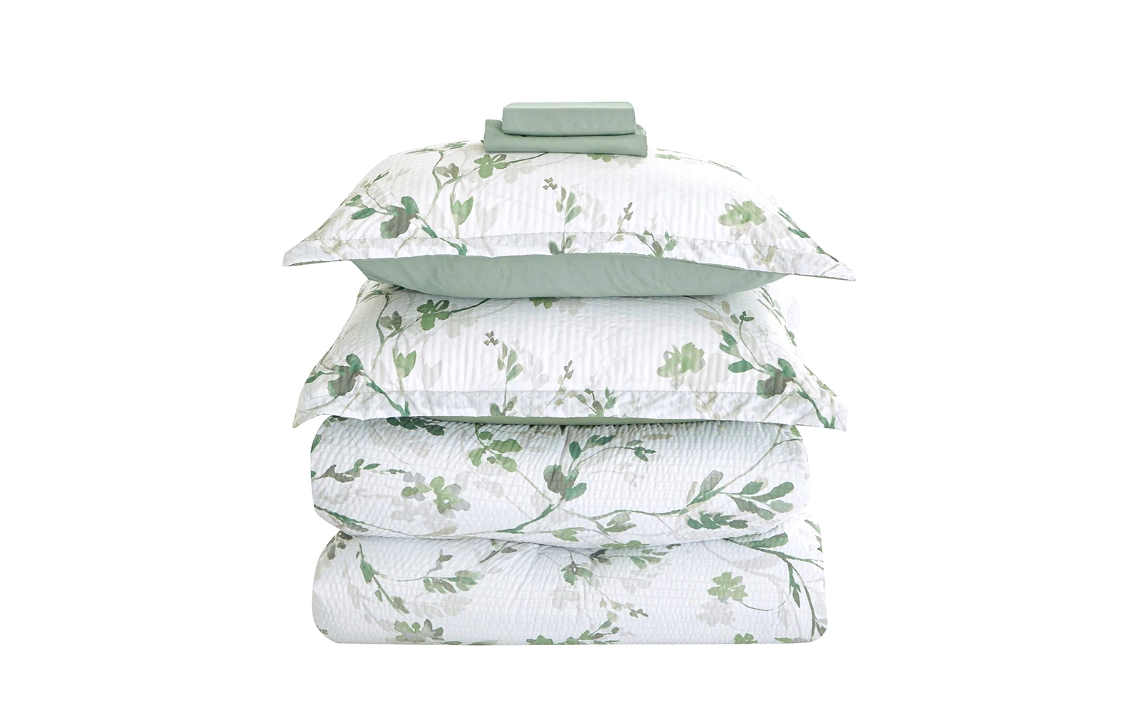 Trendy Printed Comforter Bedding Set 6 PCS - Queen Multi Color