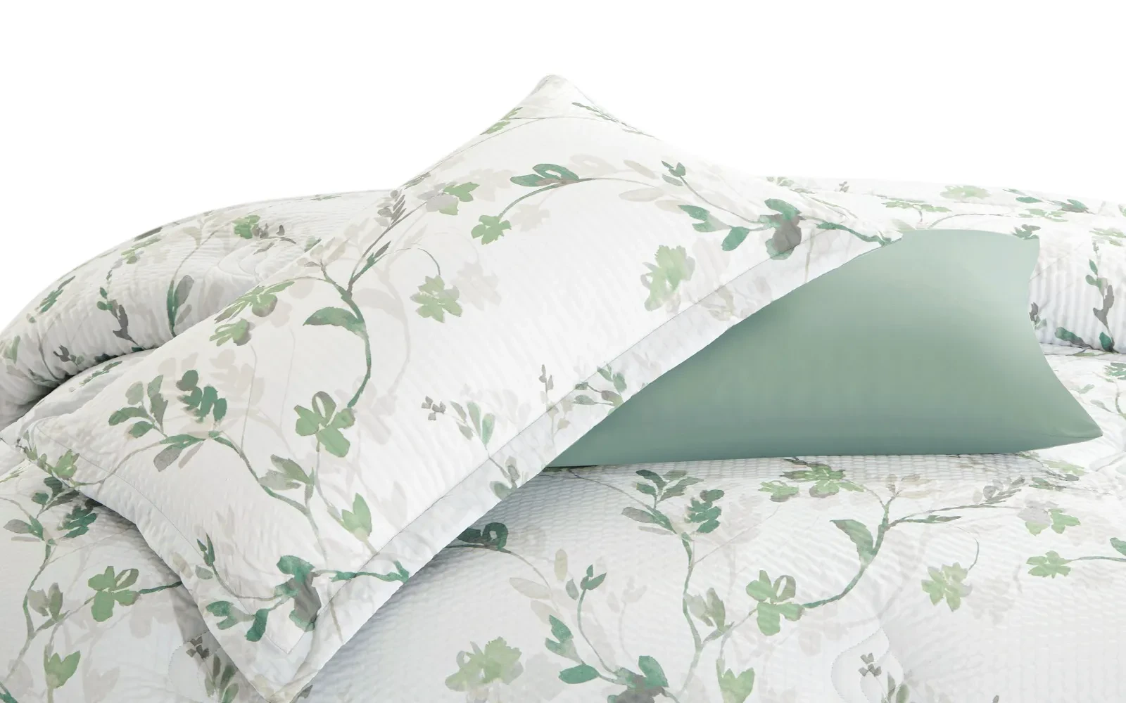 Trendy Printed Comforter Bedding Set 6 PCS - Queen Multi Color