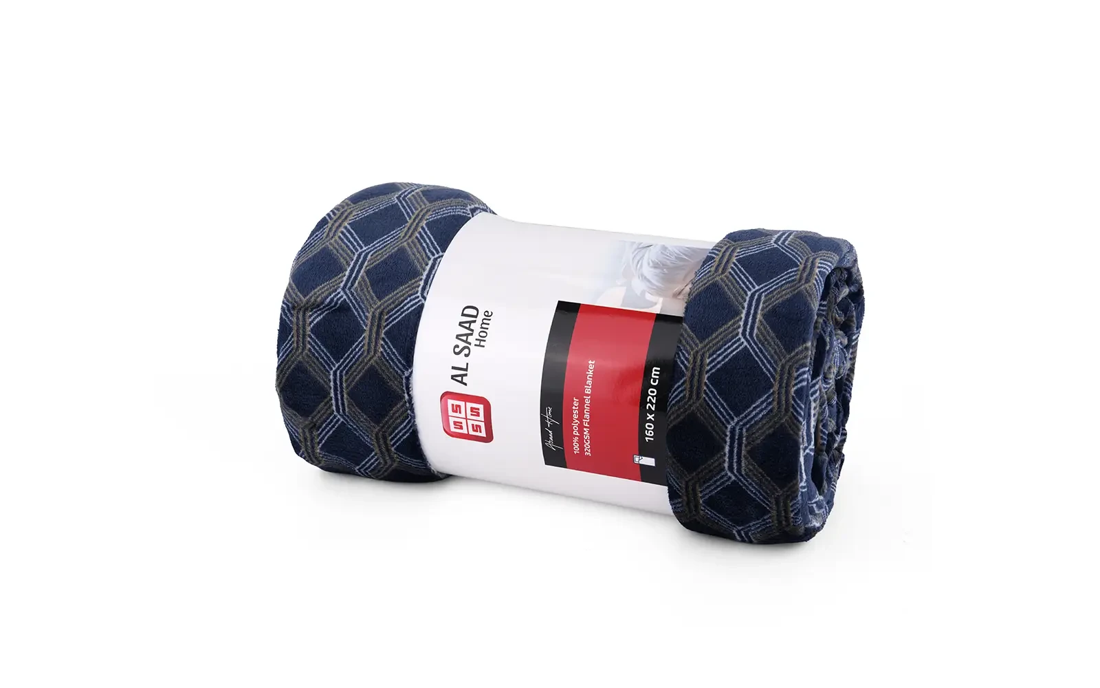 Al Saad Home Flannel Blanket 1 PC - Single Multi Color