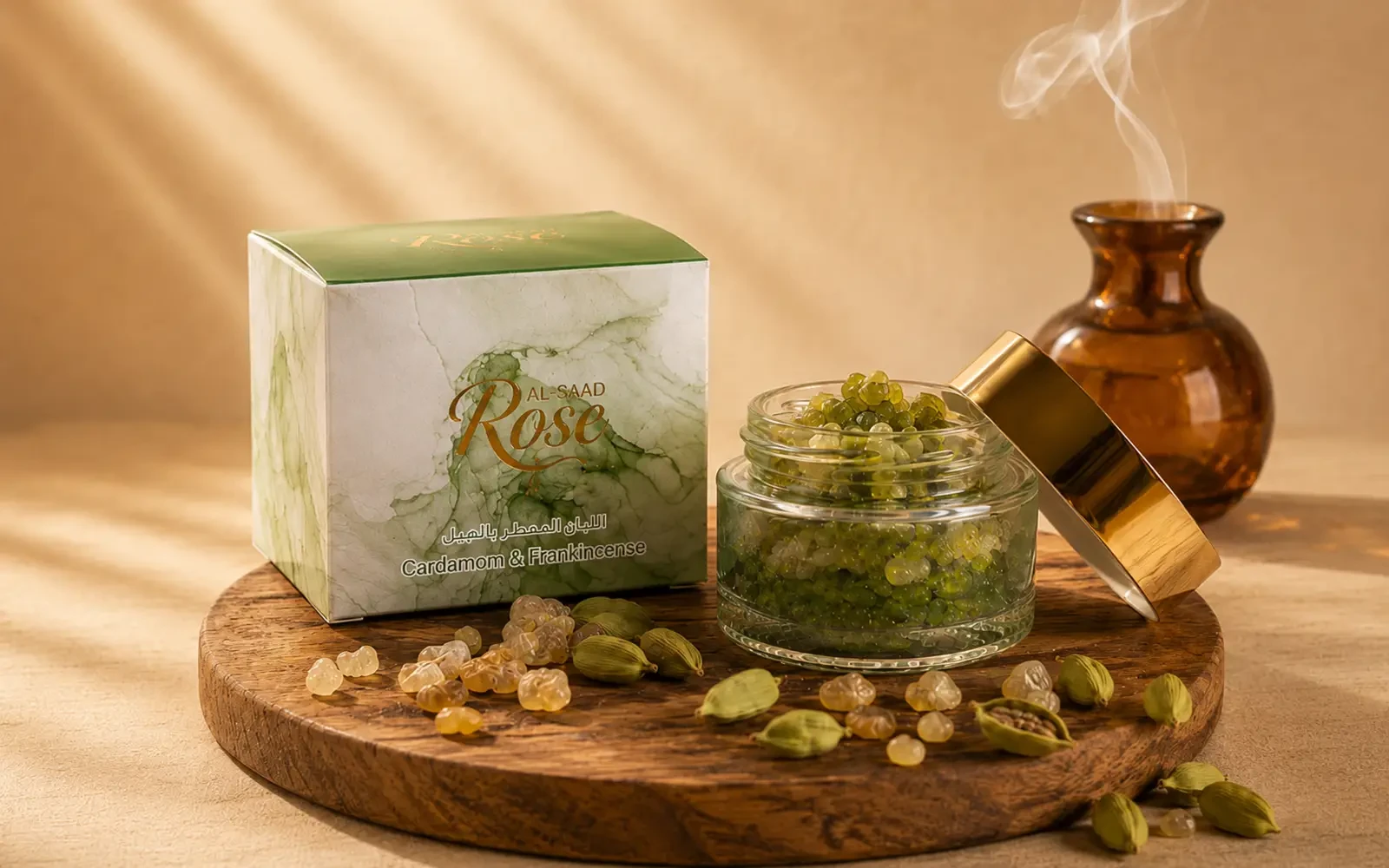 Al Saad Rose Omani Frankincense Bakhoor - Cardamom