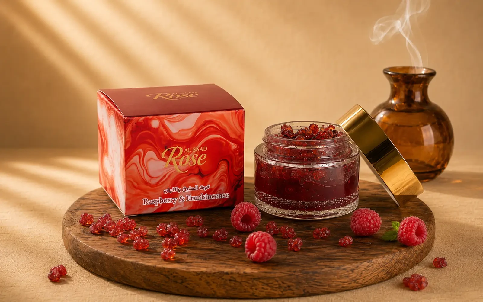 Al Saad Rose Omani Frankincense Bakhoor - Raspberry