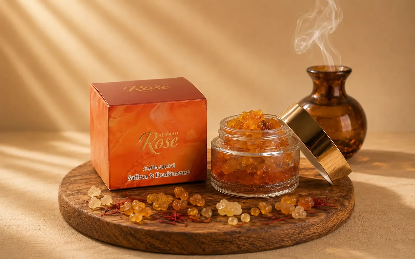 Al Saad Rose Omani Frankincense Bakhoor - Saffron
