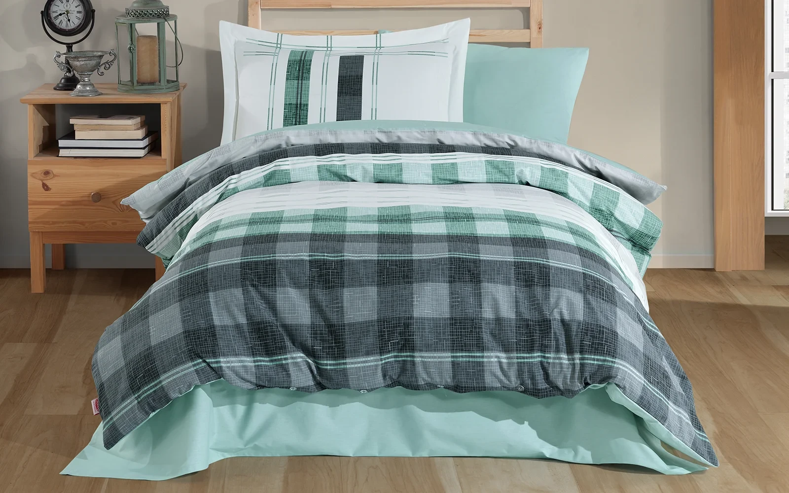 Al Saad Home Turkey Cotton Printed Comforter Bedding Set 4 PCS - Single Multi Color