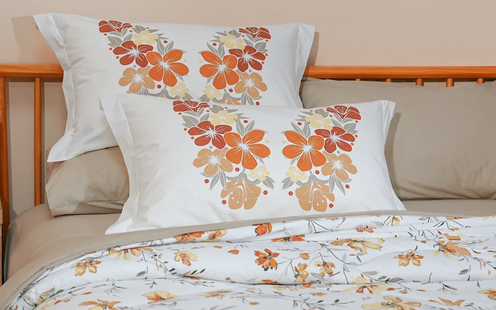 Al Saad Home Turkey Cotton Printed Comforter Bedding Set 6 PCS - King Multi Color