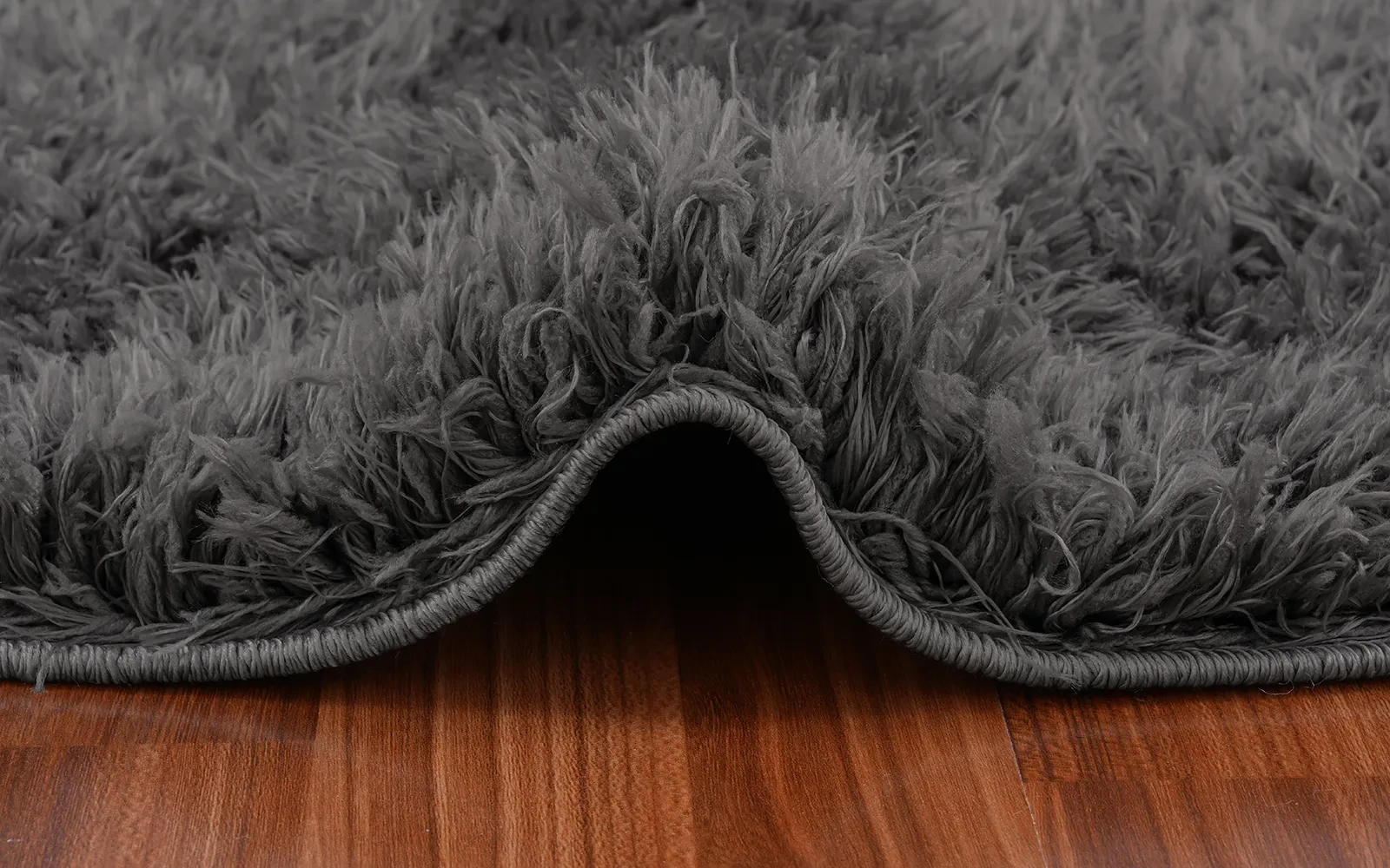 Plush Premium Carpet - ( 160 x 160 ) cm D.Grey