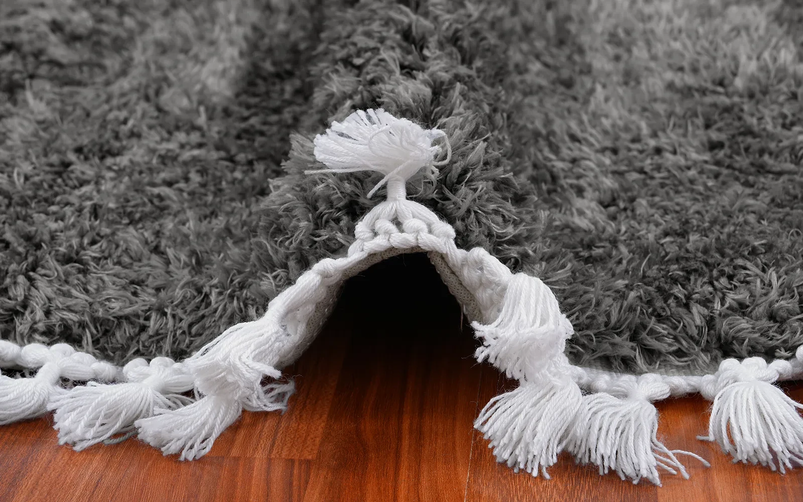 Plush Premium Carpet - ( 160 x 160 ) cm D.Grey
