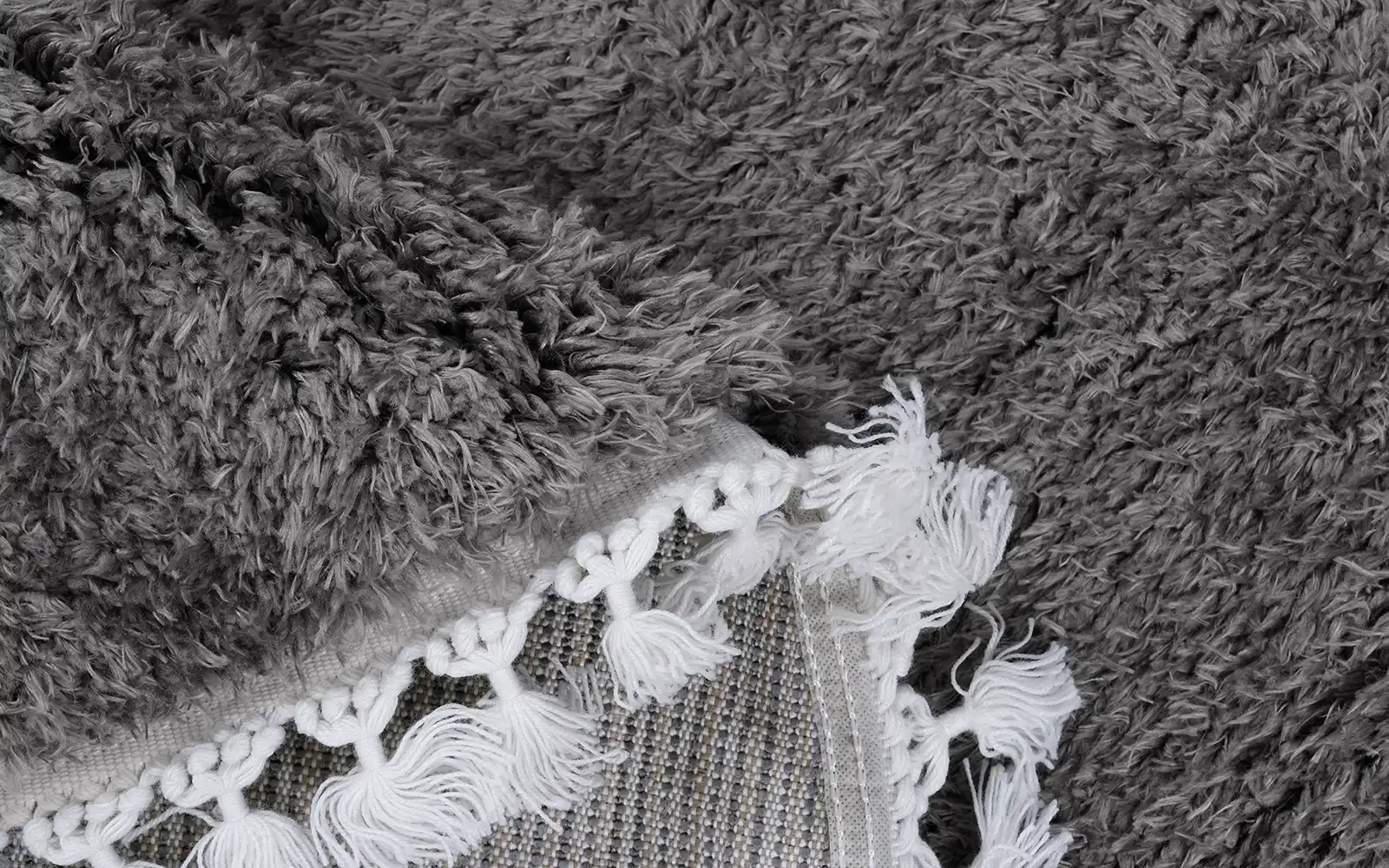 Plush Premium Carpet - ( 160 x 160 ) cm D.Grey