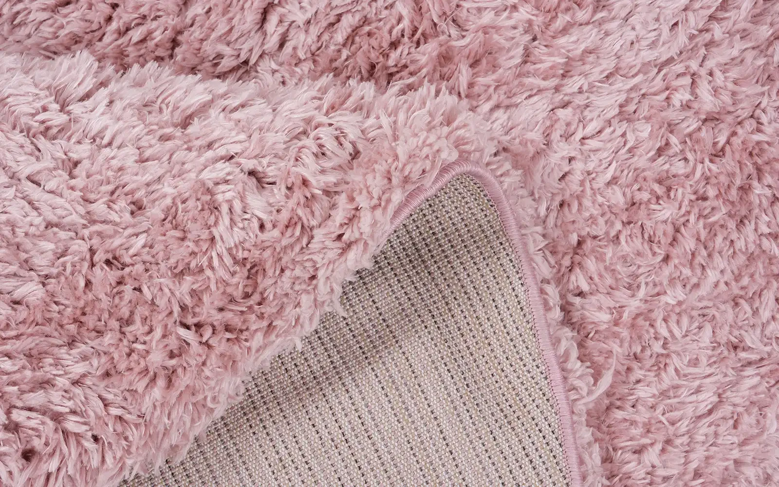 Plush Premium Carpet - ( 160 x 160 ) cm Pink