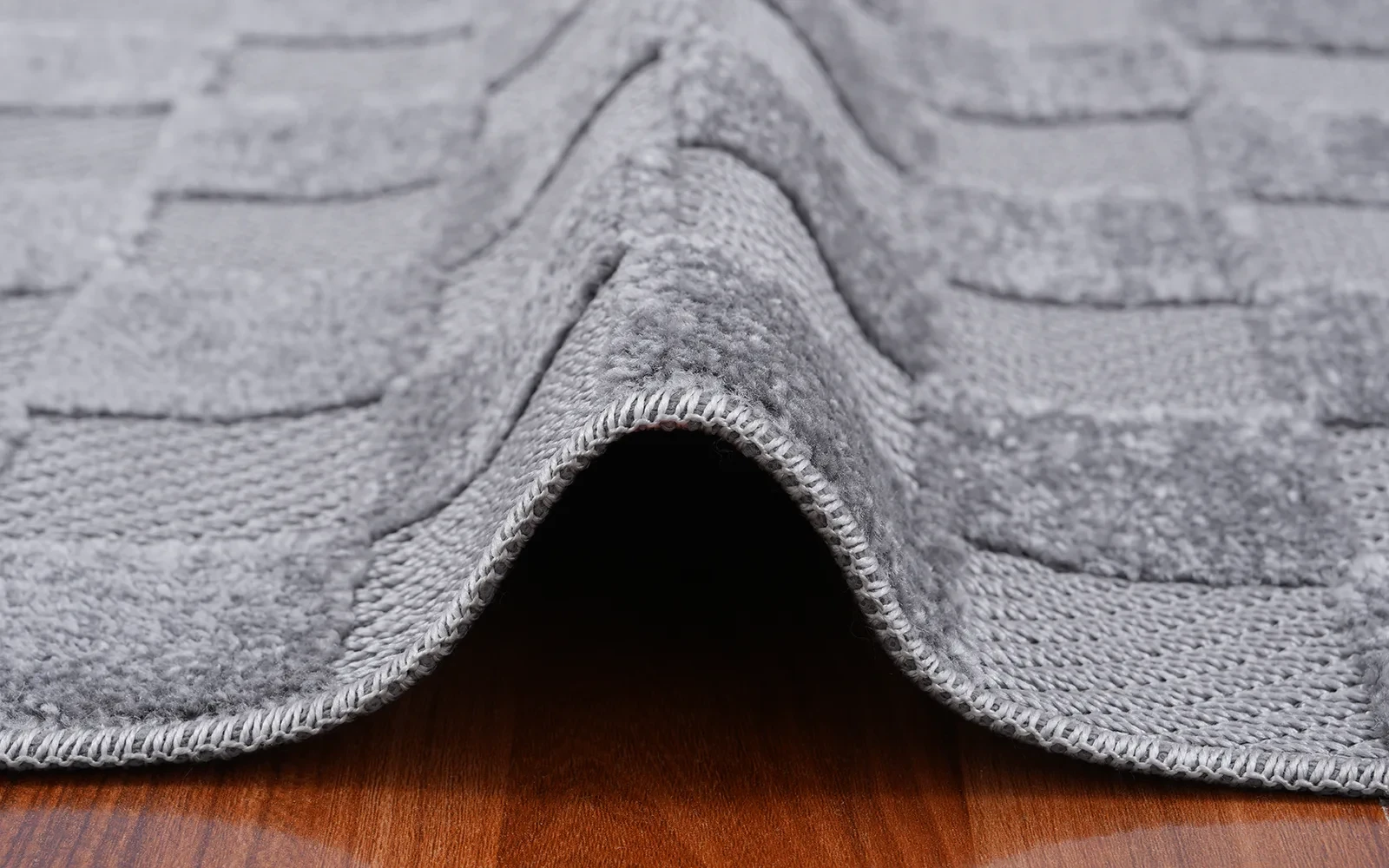 Spring Premium Carpet - ( 200 X 290 ) cm Grey & D.Grey