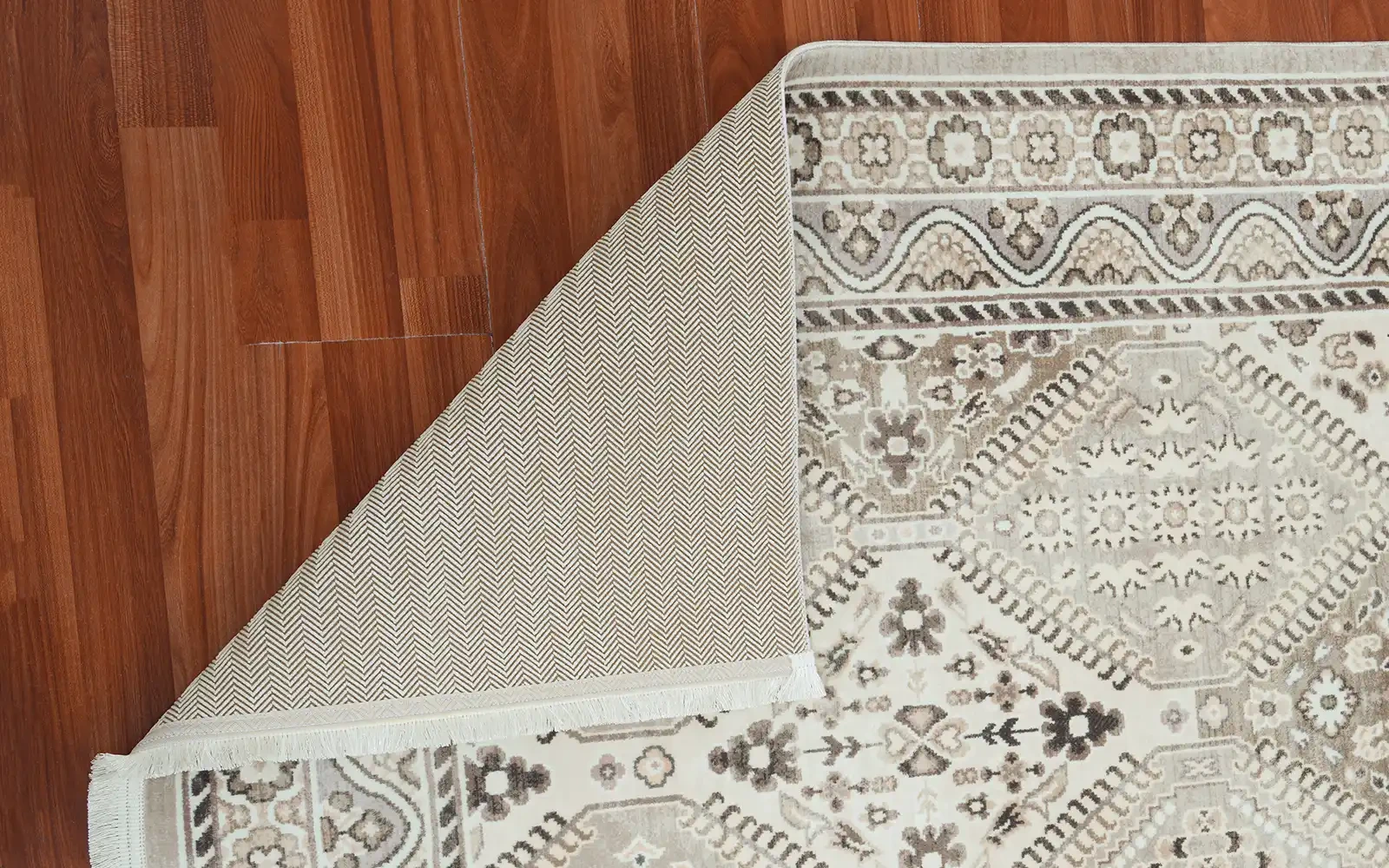Melis Premium Digital Carpet - ( 160 X 230 ) cm Beige & Cream