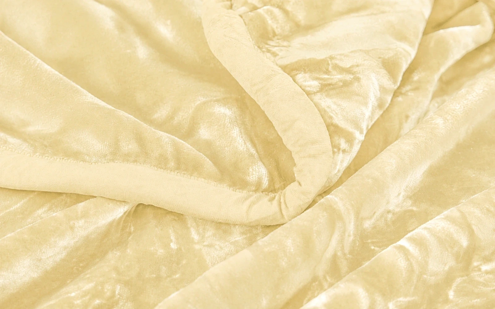 Al Saad Home Flannel Plain Blanket 2 ply - King L.Beige