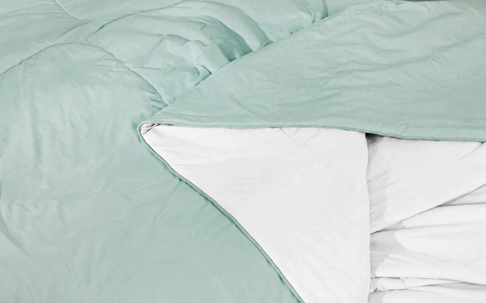 Al Saad Home Cooling Double Face Comforter Box 1 PC - Single L.Green & White