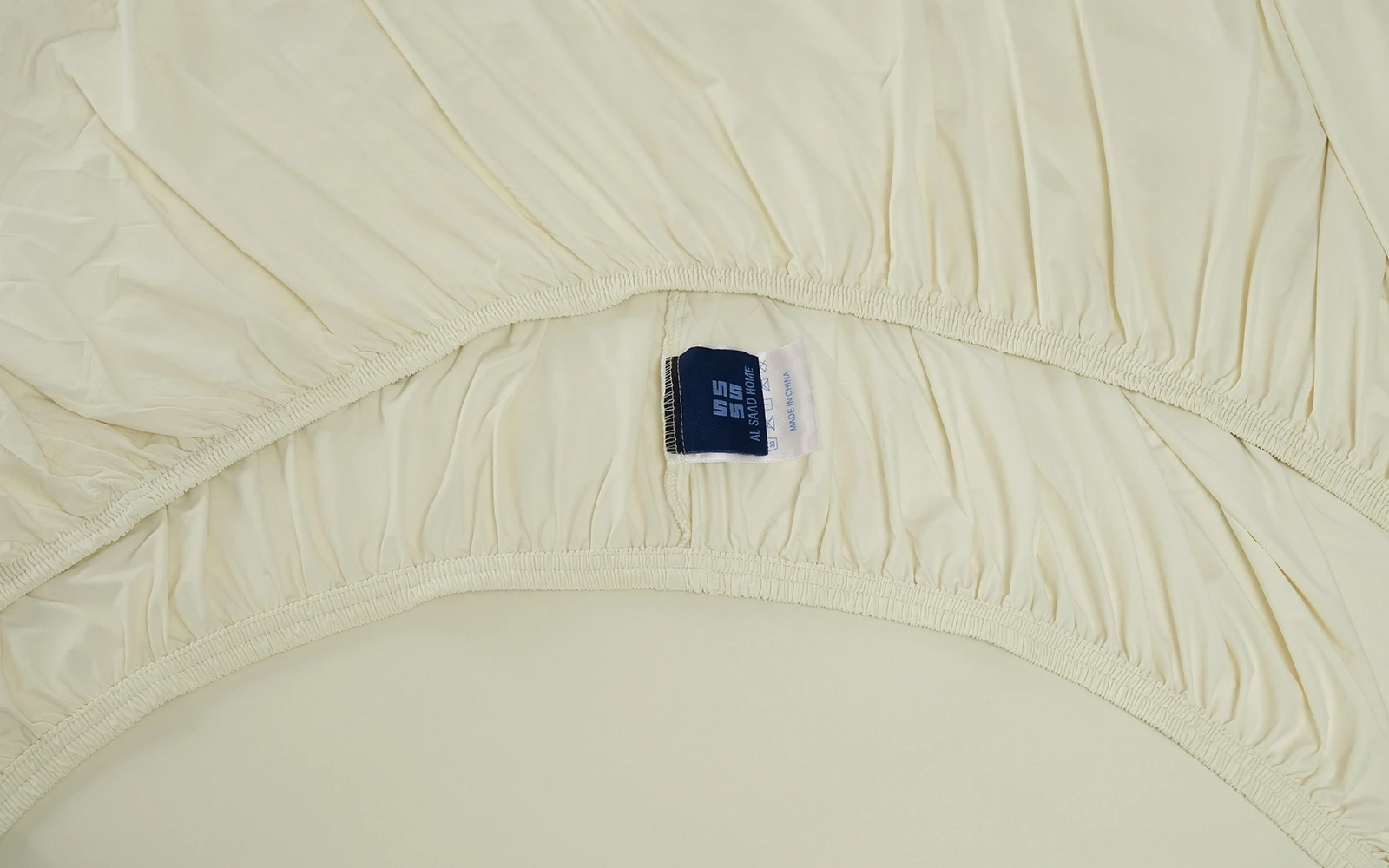 Al Saad Home Cooling Plain Bedsheet Set 3 PCS - King Cream